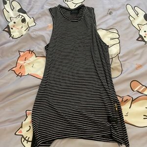 Black and White Striped Tank by Religion